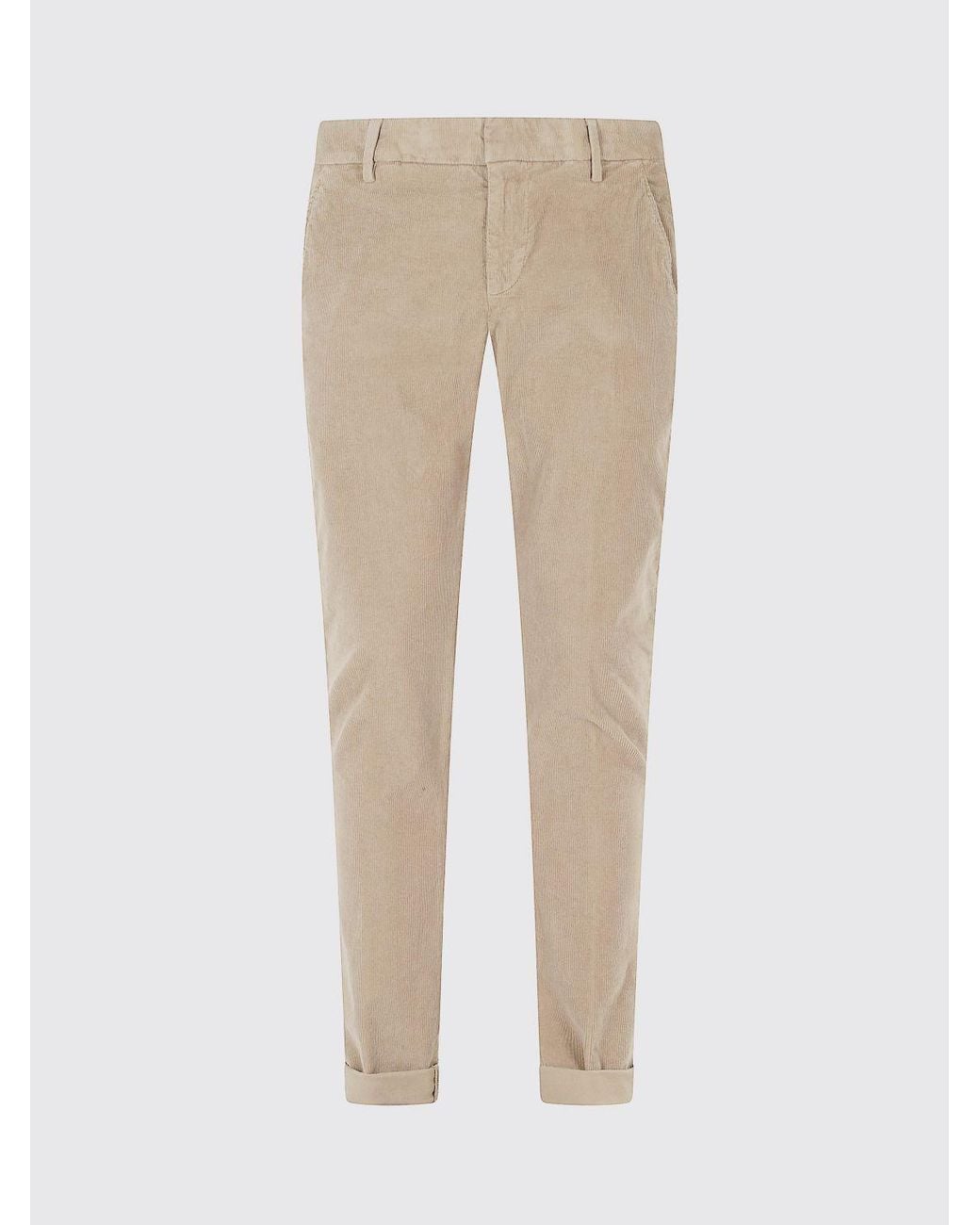 Dondup Natural Gaubert Slim Fit Corduroy Chino Trousers for men