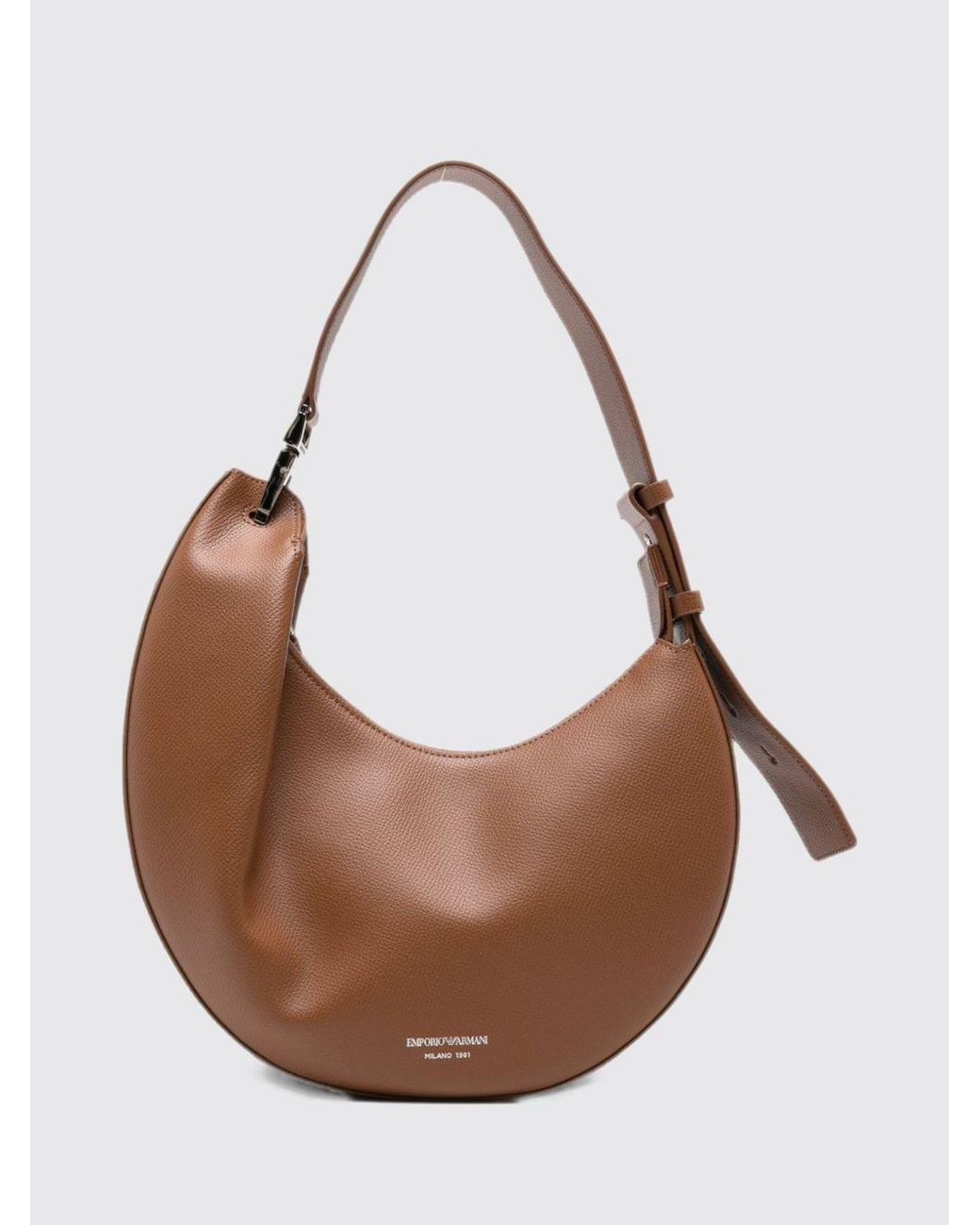 Emporio Armani Brown Hobo 1981 Shoulder Bag