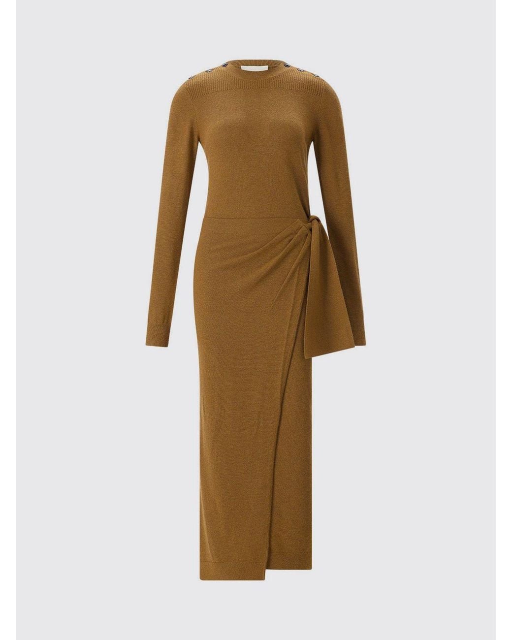Isabel Marant Natural Jozira Midi Wrap Dress