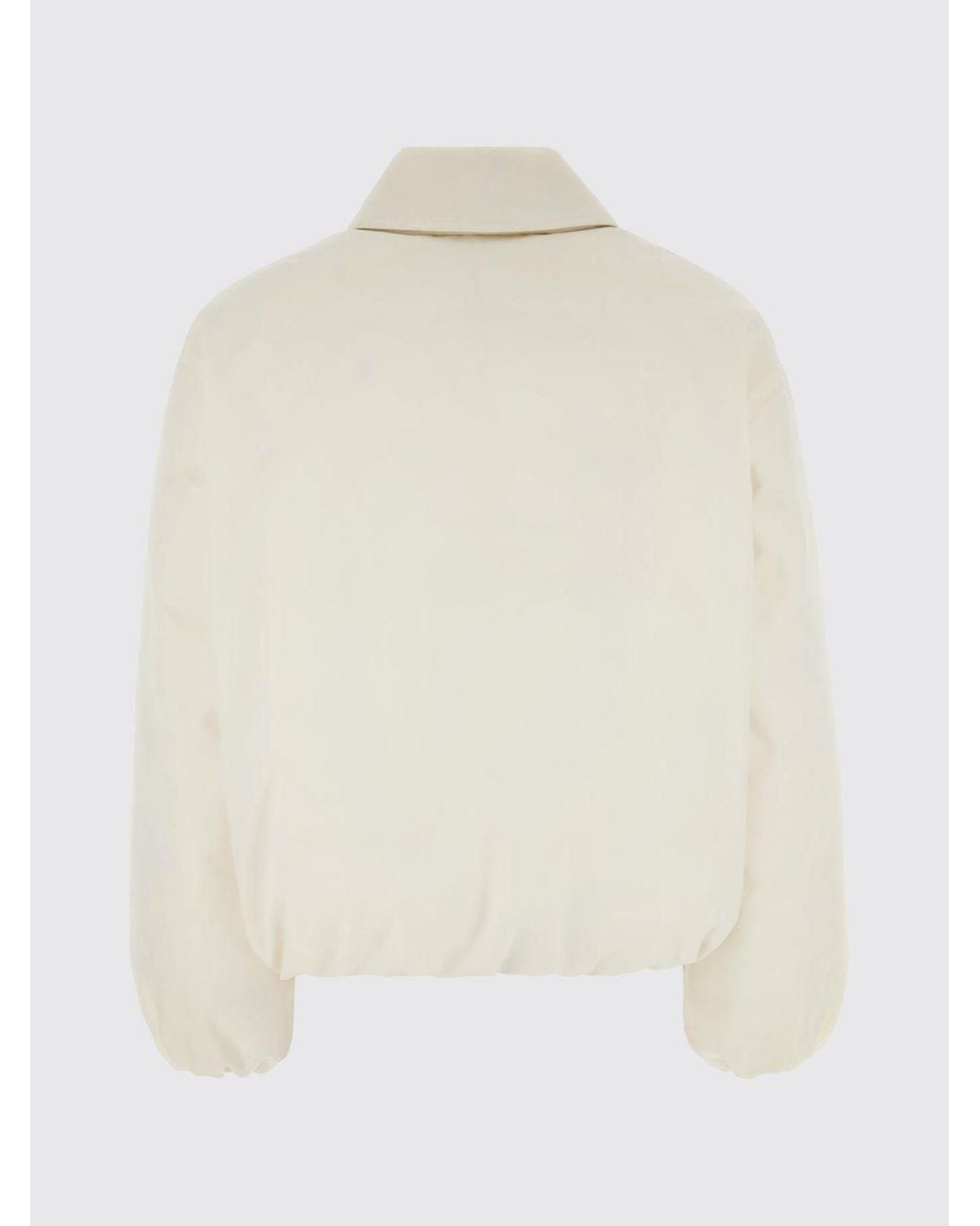 Jil Sander Natural Cropped Padded Shirt Jacket