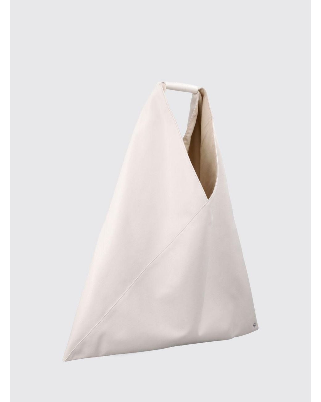 MM6 by Maison Margiela White Japanese Shoulder Bag With Stitch