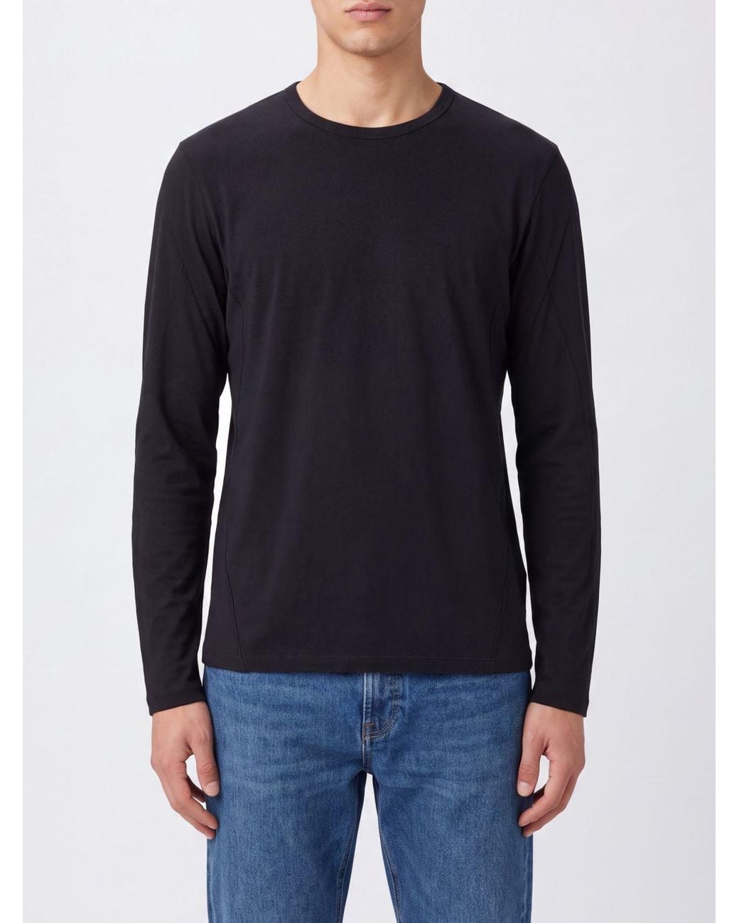 Veilance Blue Long-Sleeved Wool Blend Crewneck T-Shirt for men