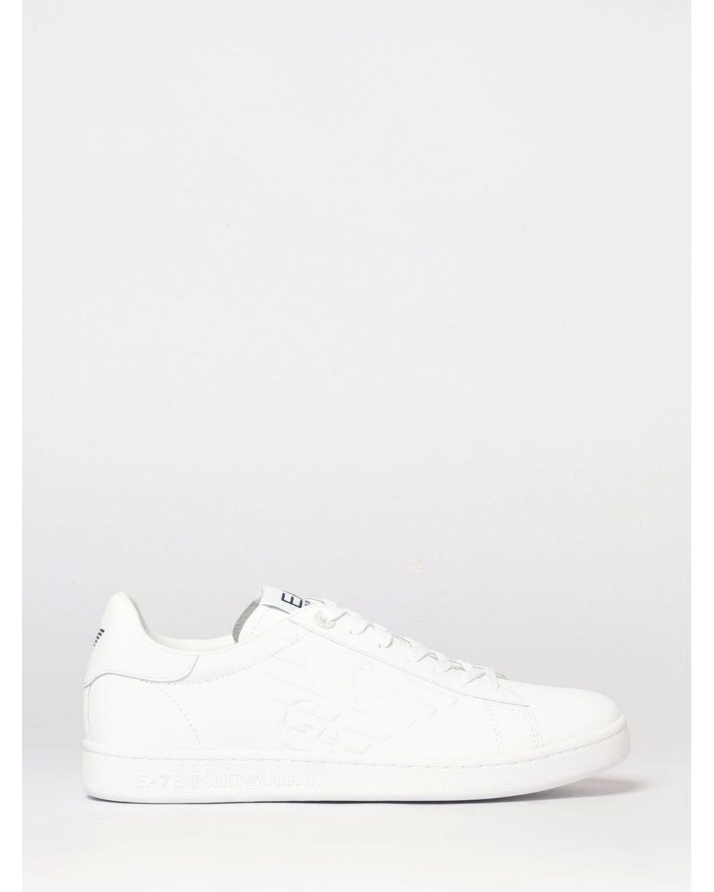 Baskets En Cuir EA7 pour homme en coloris White