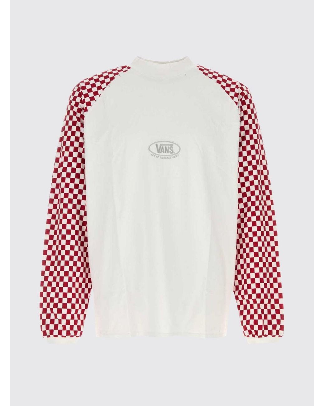 Vans Red Long-Sleeved T-Shirt for men