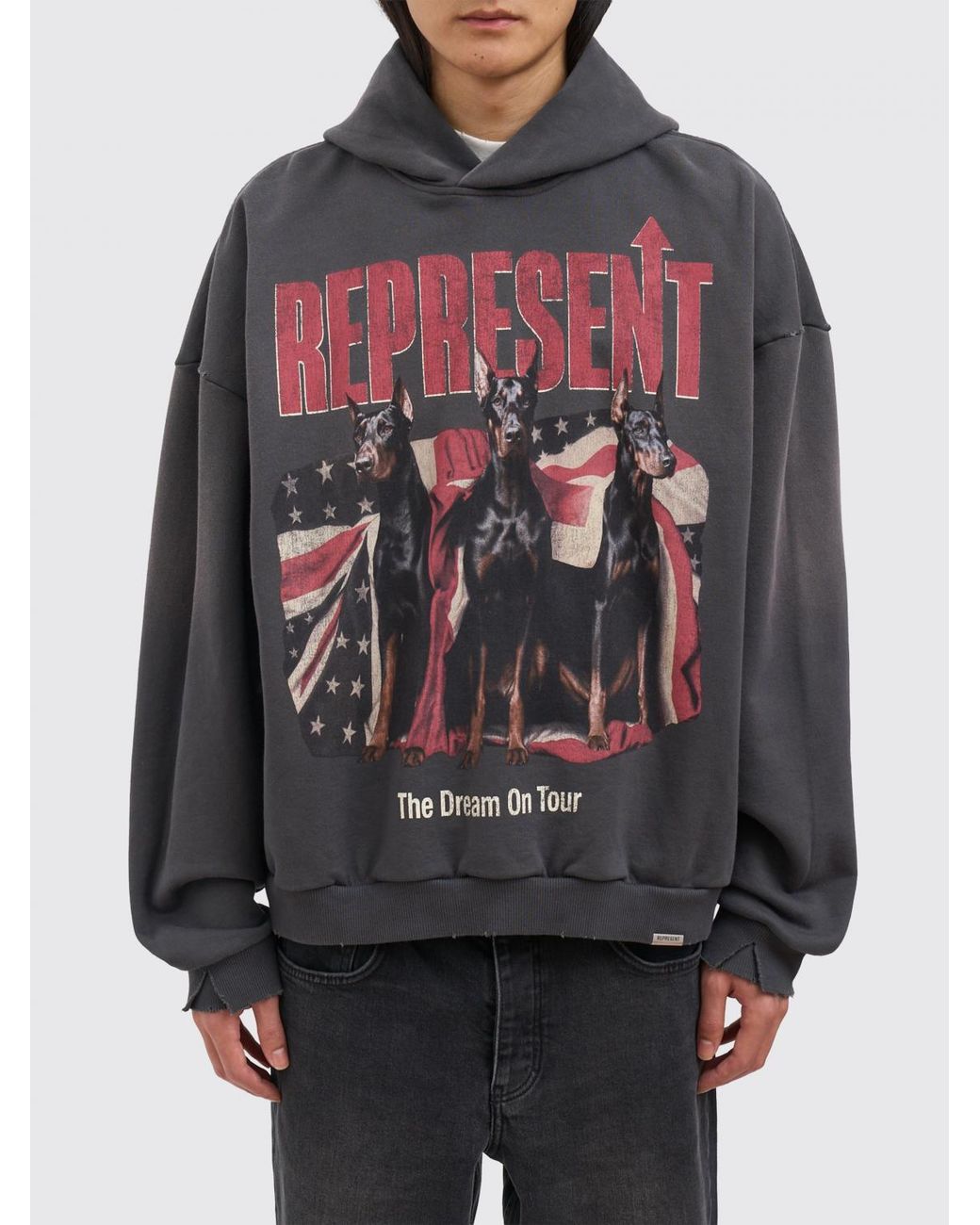 Represent Gray Dream On Tour Hoodie for men