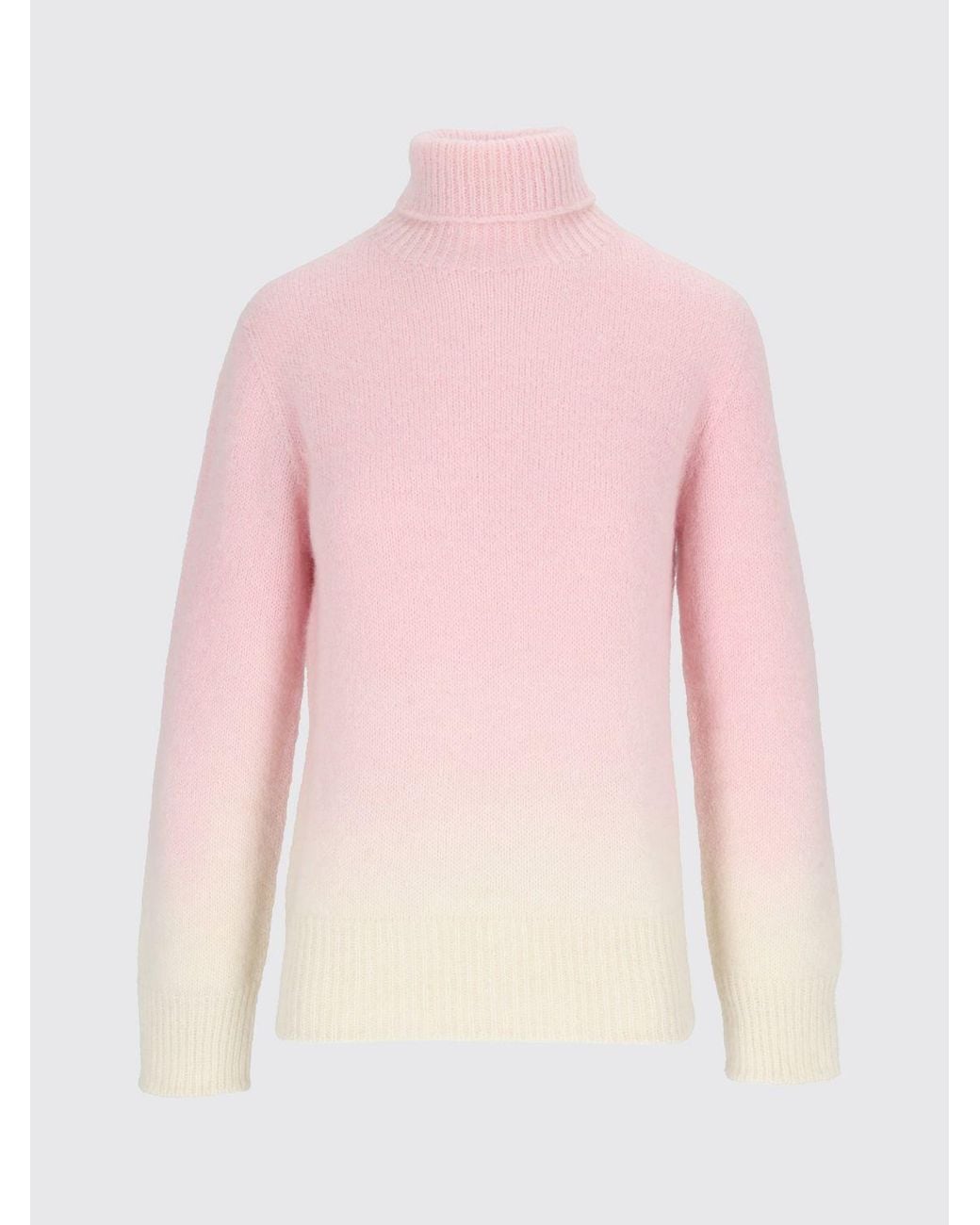Kangra Pink Abstract Print Turtleneck Jumper