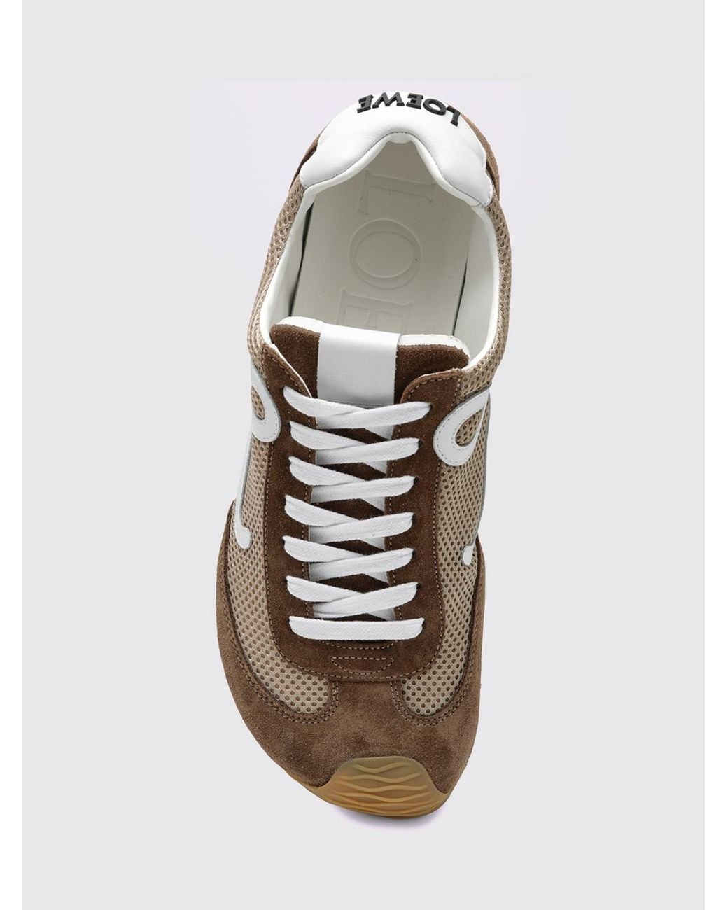 Loewe Natural Ballet Runner 2.0 Mesh And Suede Sneakers for men