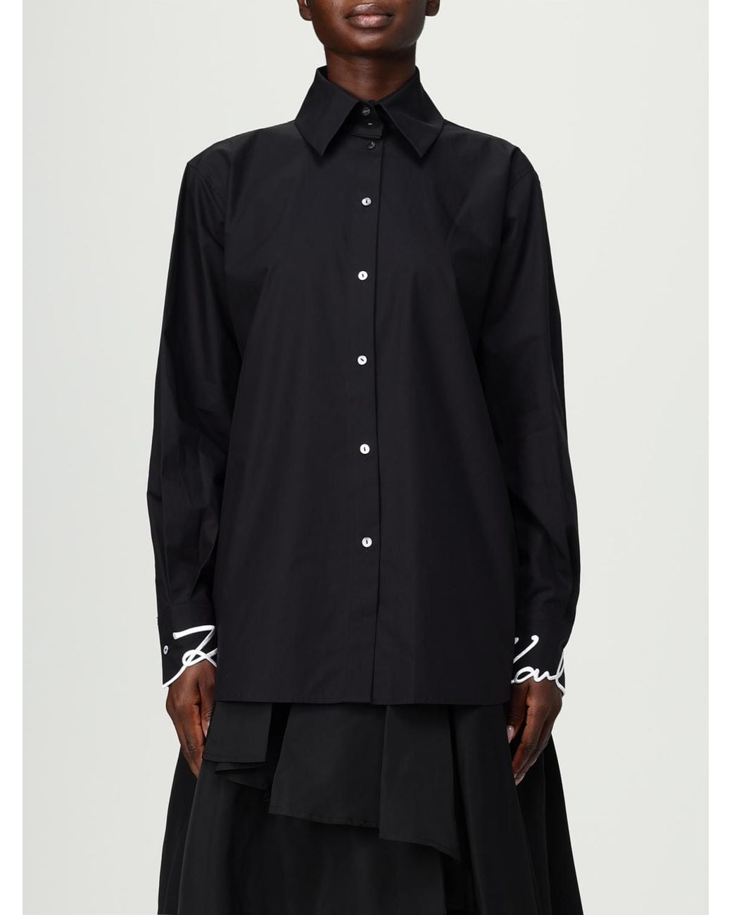 Karl Lagerfeld Blue Organic Cotton Shirt