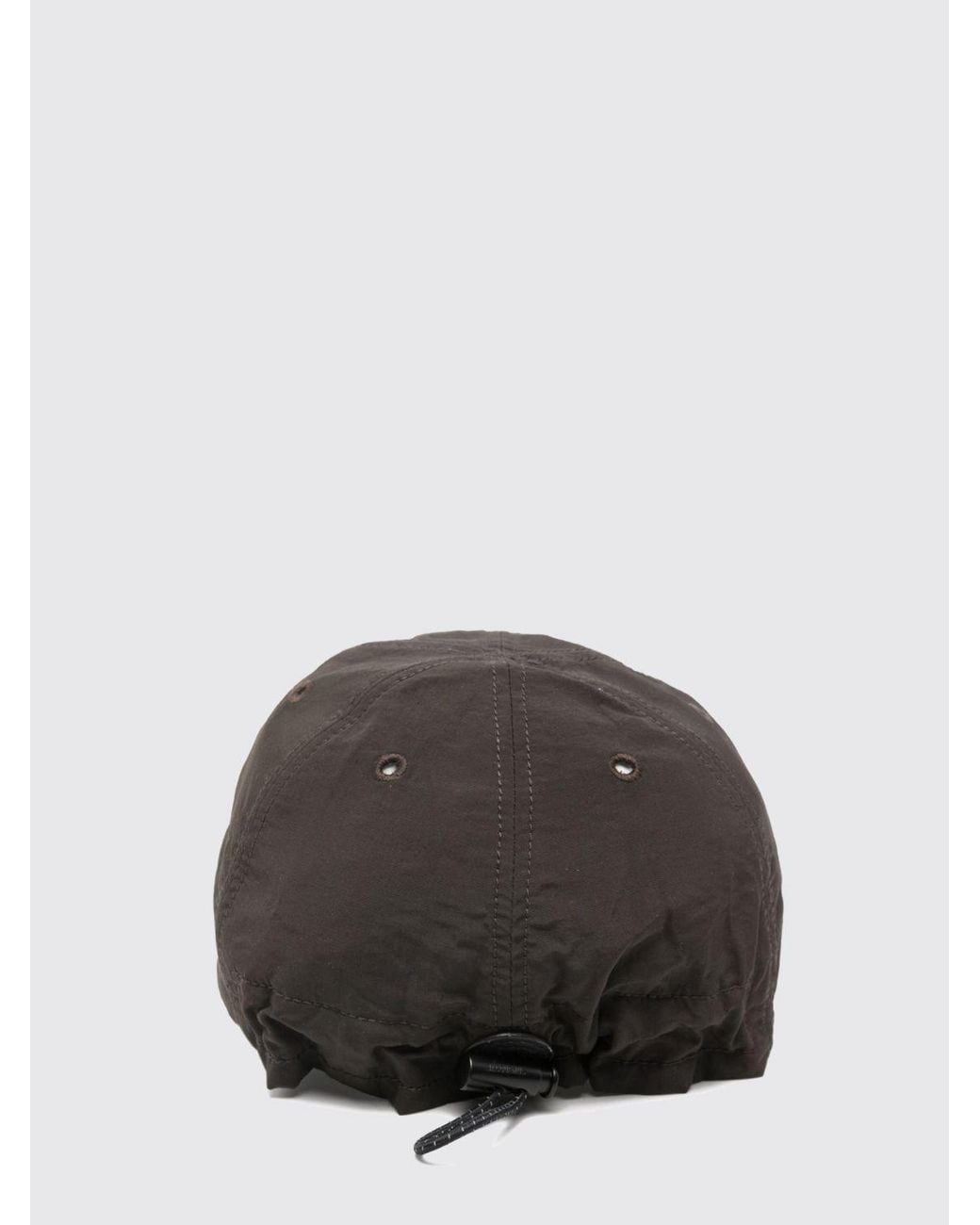 Jacquemus Brown Recycled Nylon Baseball Cap With Logo And Tie Closure