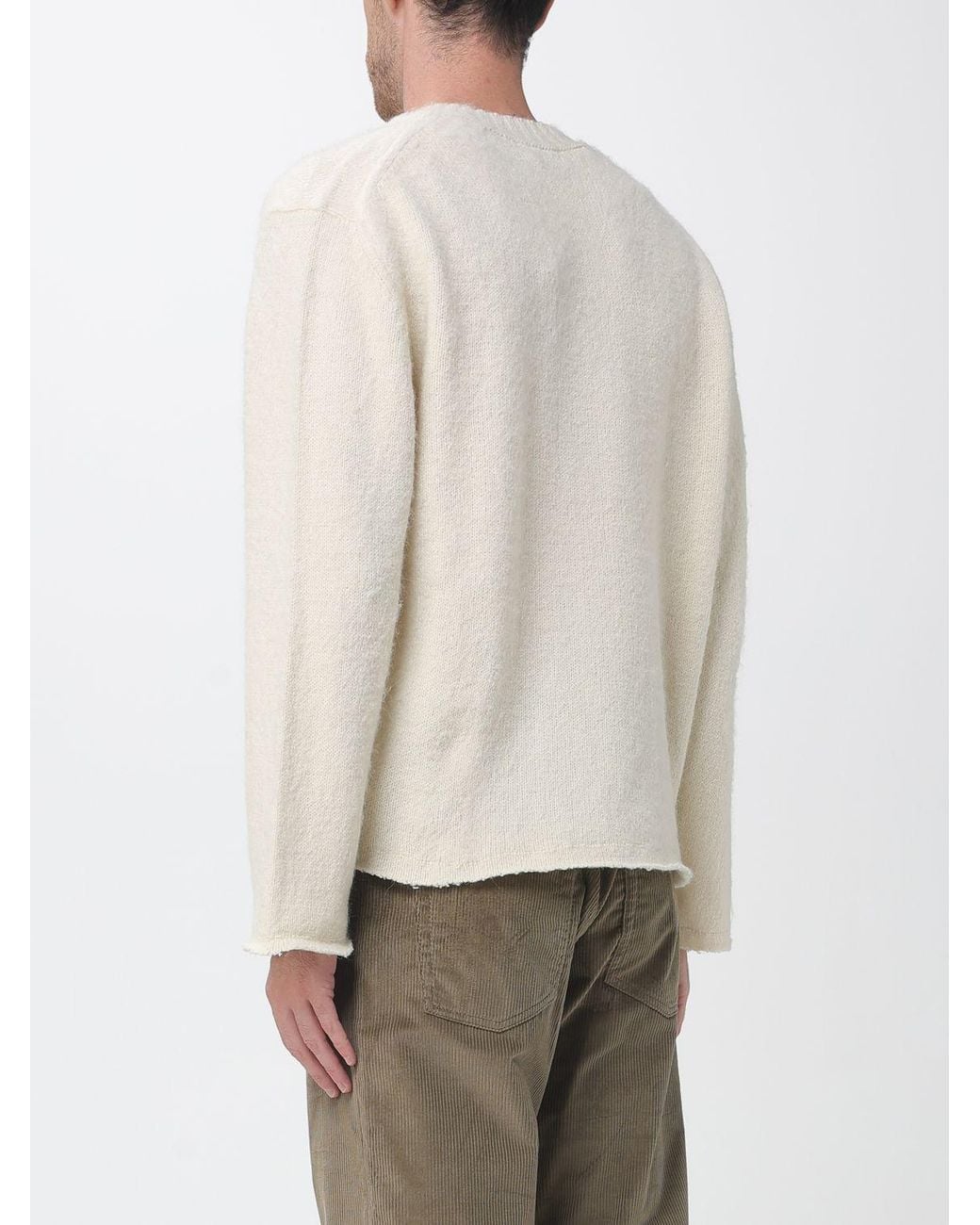 Diana Studio Natural Long-Sleeved Crewneck Sweater for men