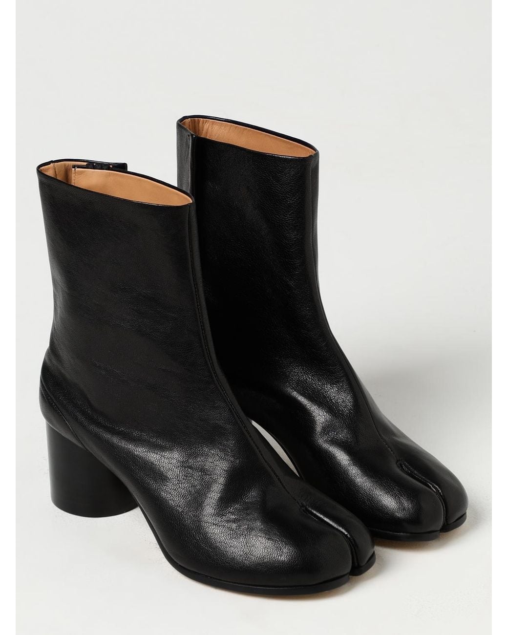 Maison Margiela Black Flat Ankle Boots