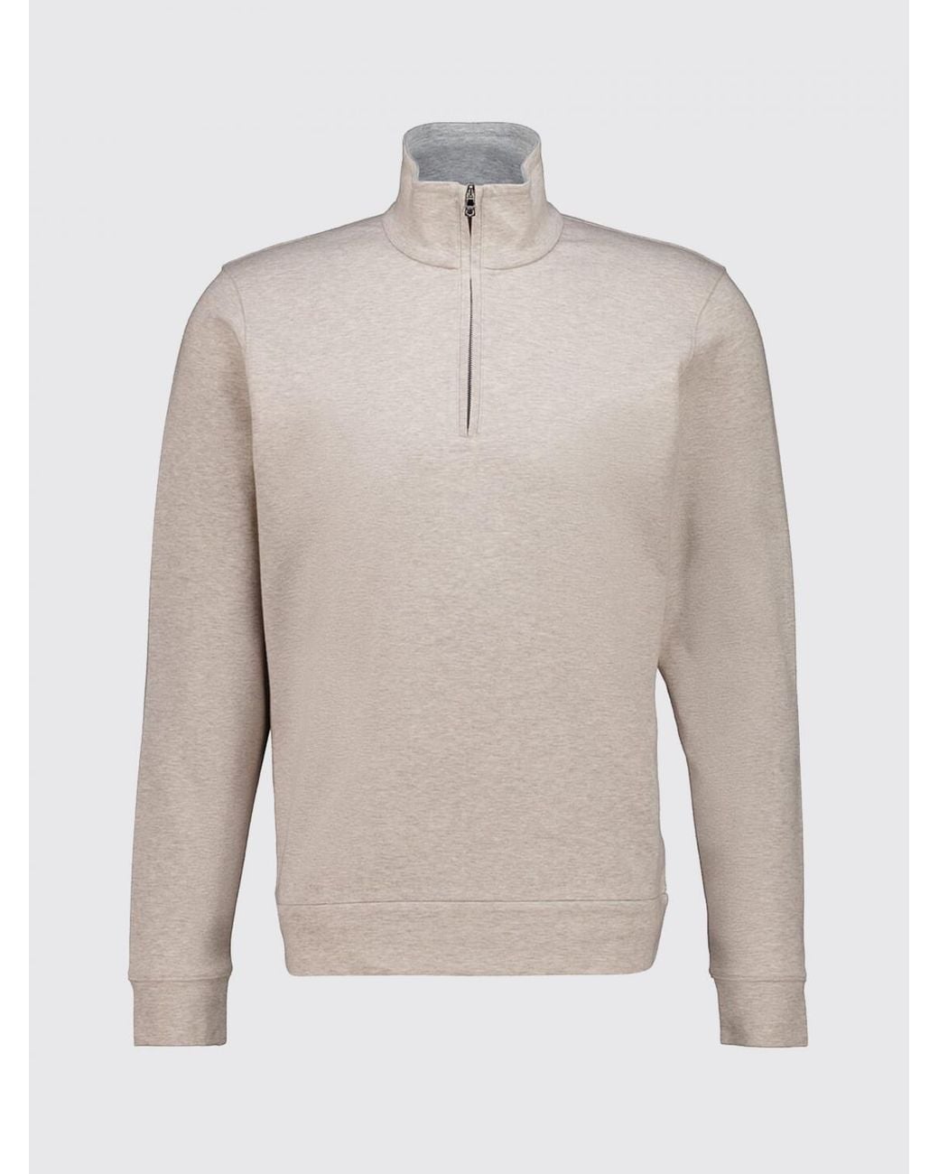 Orlebar Brown Gray Half-Zip Cashmere Blend Turtleneck Sweater for men