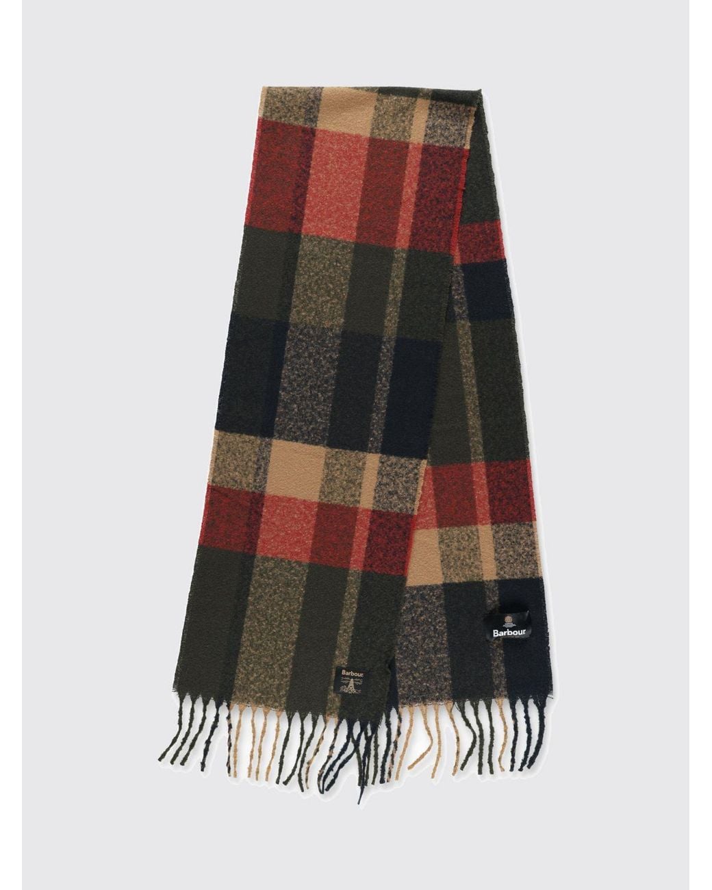 Barbour Westerdale Tartan-Schal Mit Fransenrändern in Black für Herren