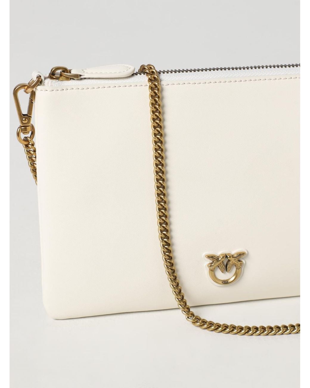 Pinko Natural Leather Clutch