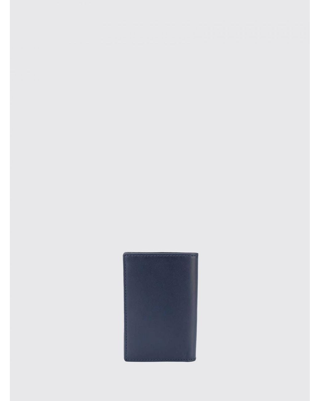 Comme des Garçons Blue Calf Leather Card Holder