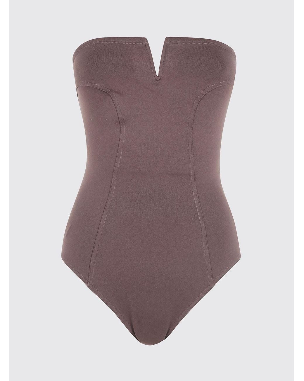 Eres Pink Badeanzug Mit Tropfenausschnitt Und Schulterfreiem Design