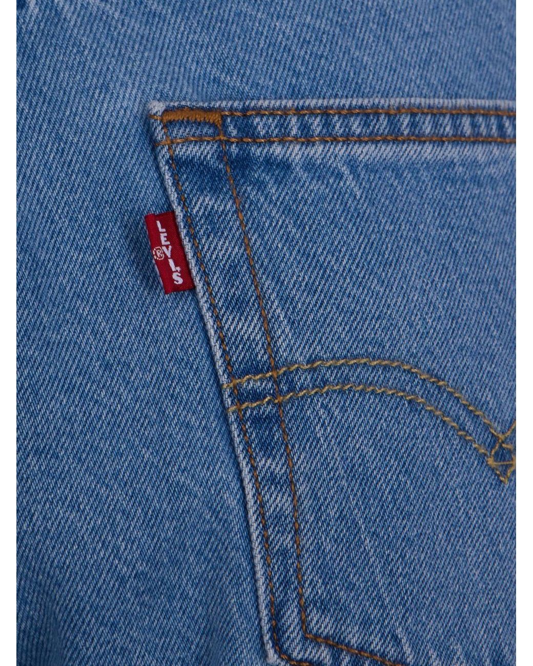 Levi's Blue 501 Straight Jeans