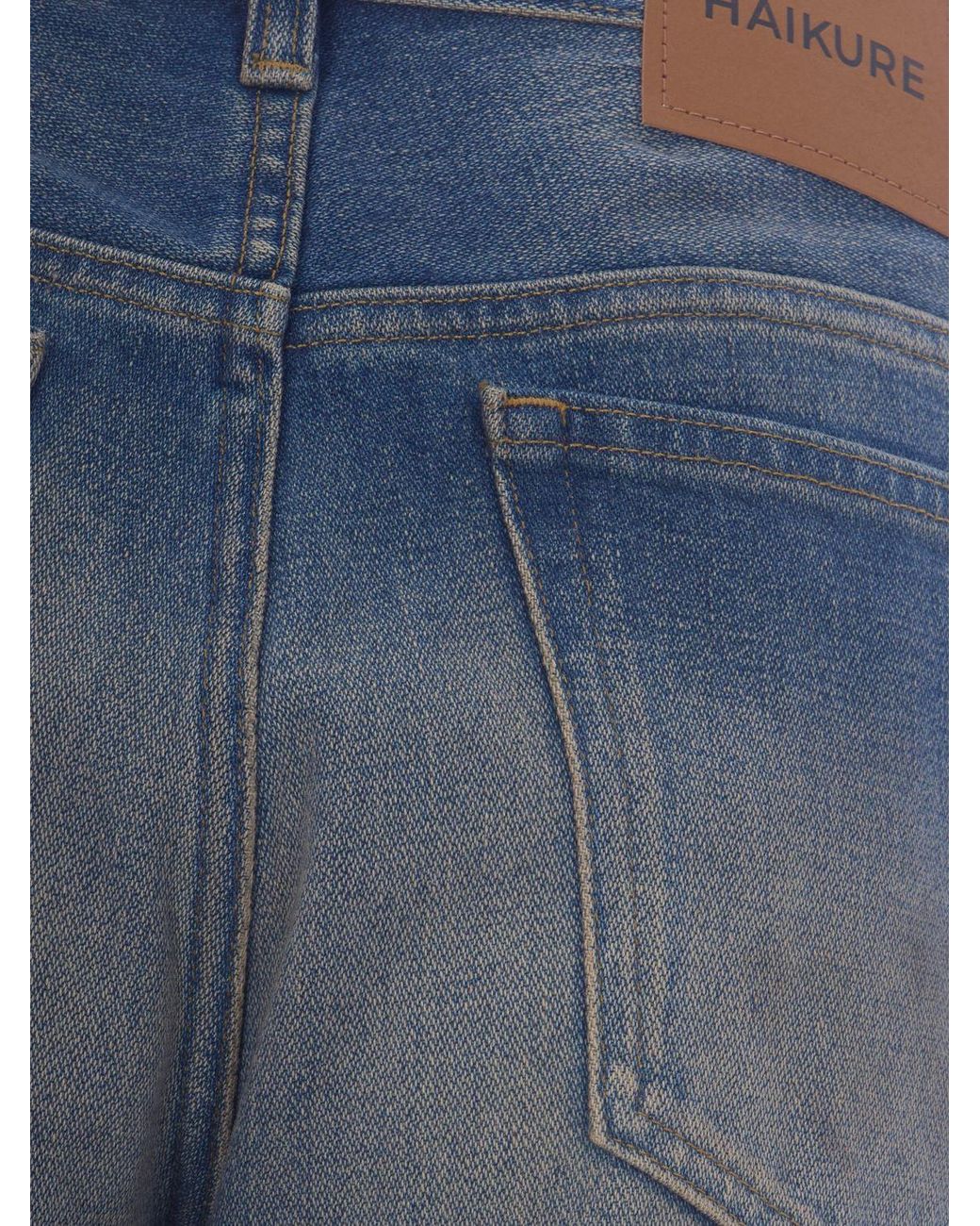 Haikure Blue Clara Mid-Rise Flared Jeans