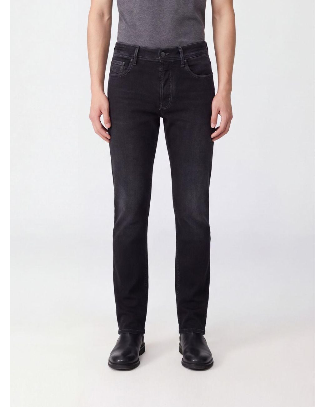 Jacob Cohen Blue Mid-Rise Slim Fit Stretch Denim Jeans for men