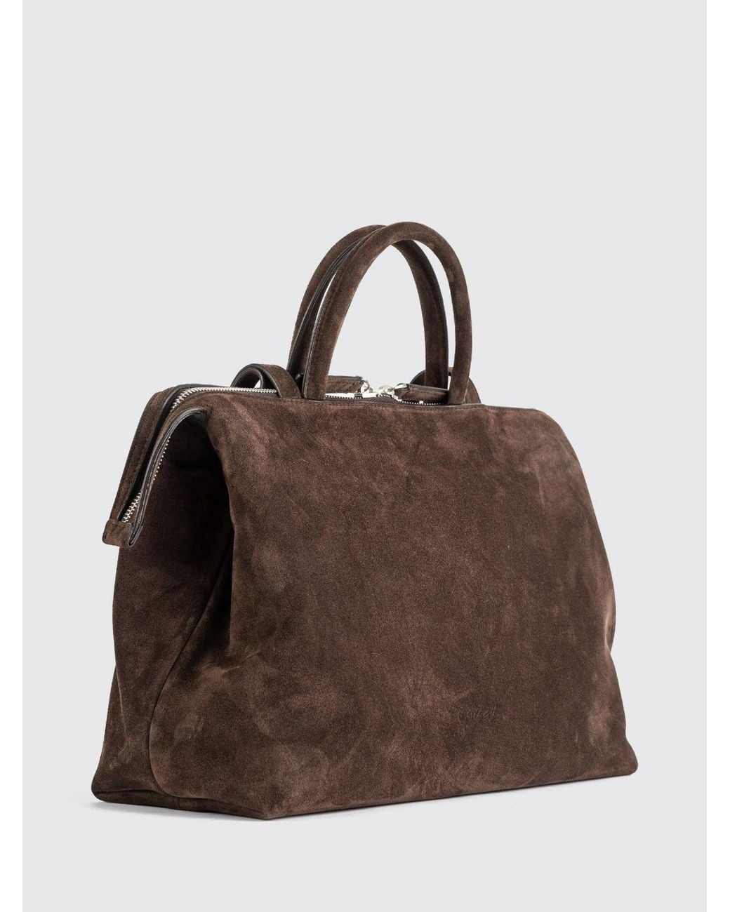Marsèll Brown 4 Dritta Suede Handbag With Four Handles