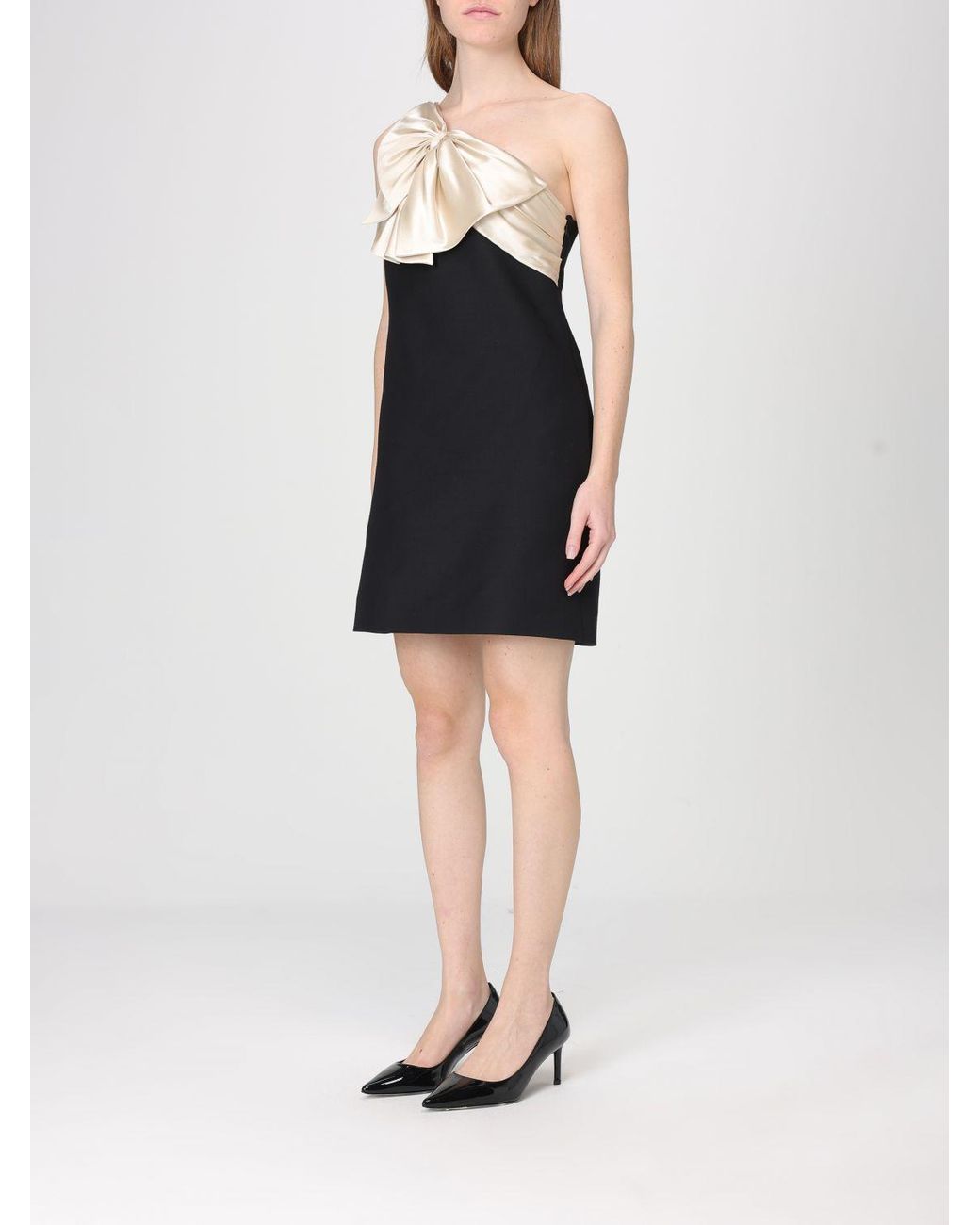 Valentino Black Crepe Couture Short Dress 36