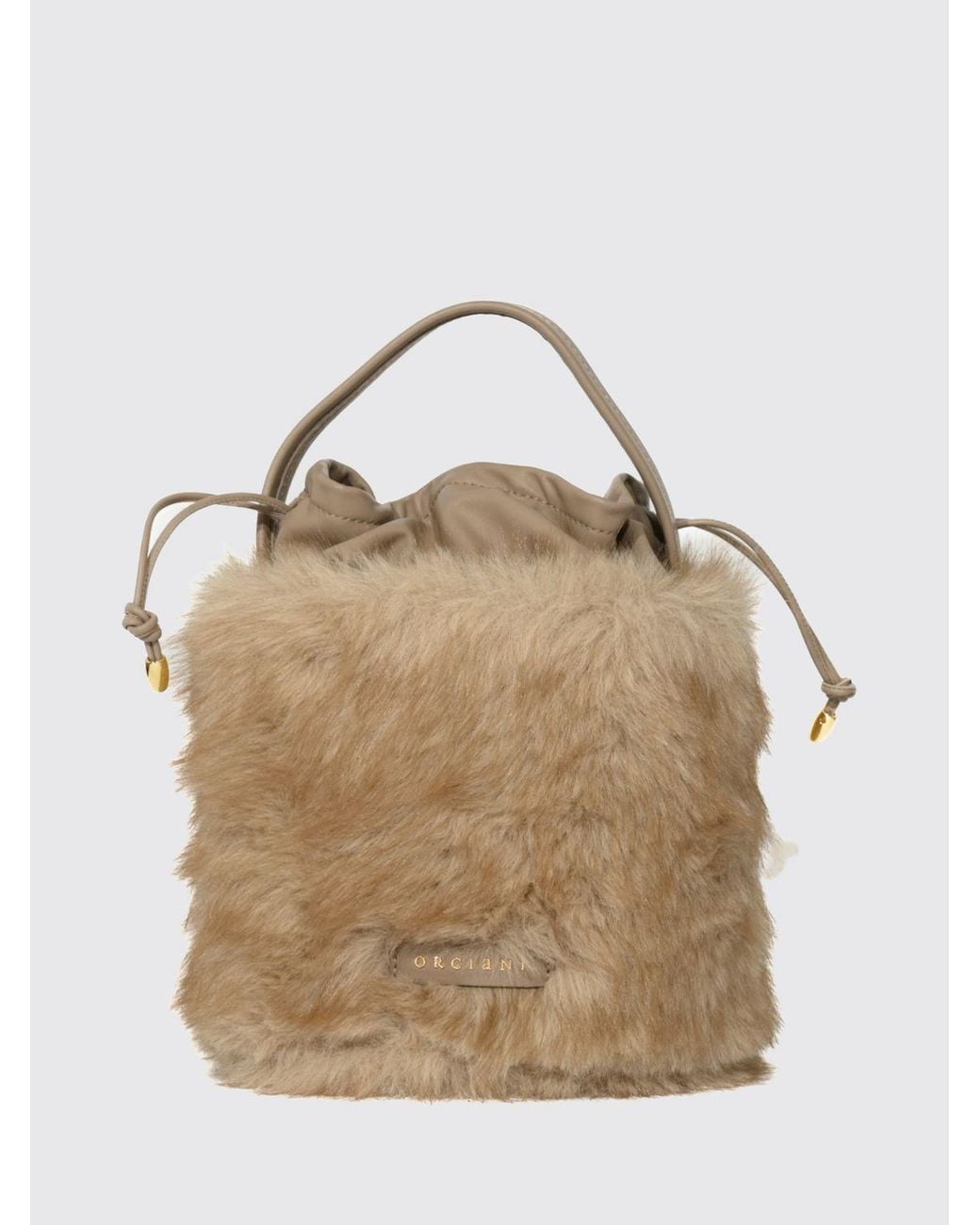 Orciani Natural Her-O Mini Bucket Bag