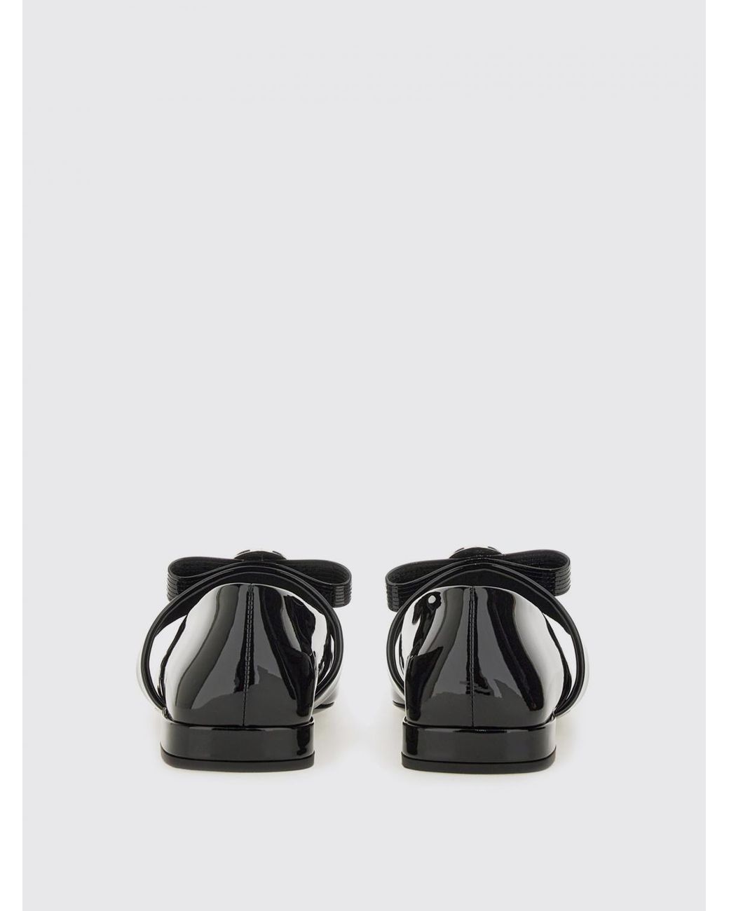 Versace White Flache Schuhe Damen