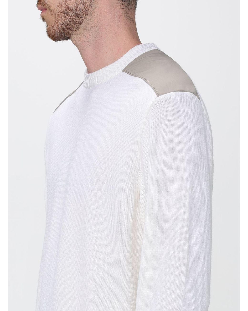 Paul & Shark White Paul &Amp Shark Crewneck Jumper for men