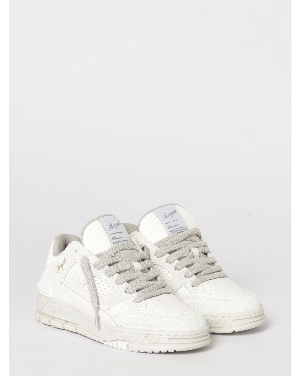 Axel Arigato Natural Area Lo Fluffy Leather Sneakers