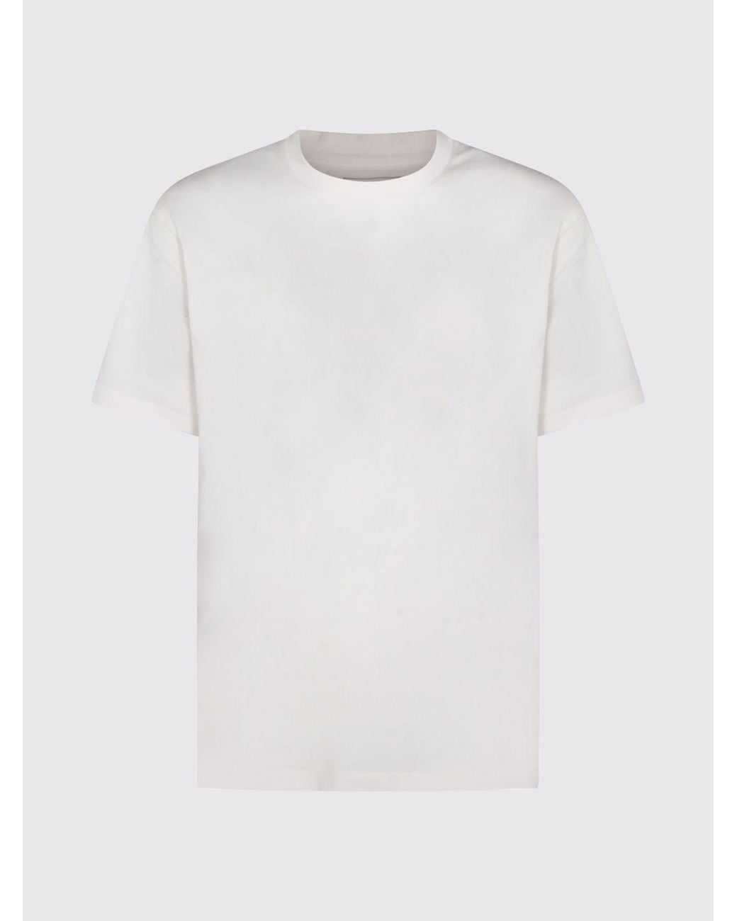Y-3 White Basic Cotton T-Shirt for men