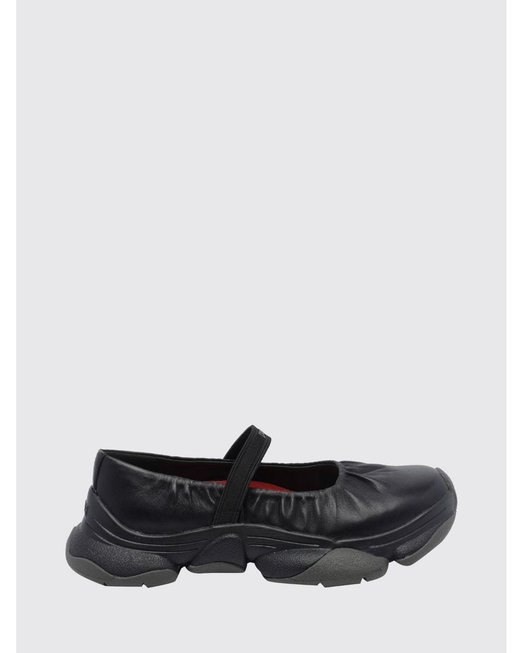 Camper White Karst 2 Leather Mary Jane Sneakers With Vibram Sole