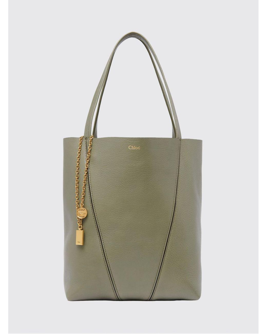 Chloé Green ChloÉ Spin Grained Leather Bag