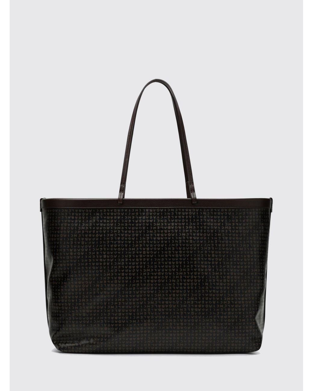 Balenciaga Black Tote Select Large Coated Cotton Tote Bag With Graphic Print
