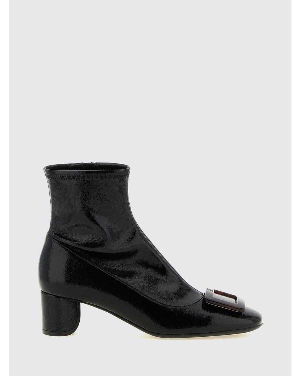 Roger Vivier Black Belle Vivier Ankle Boots