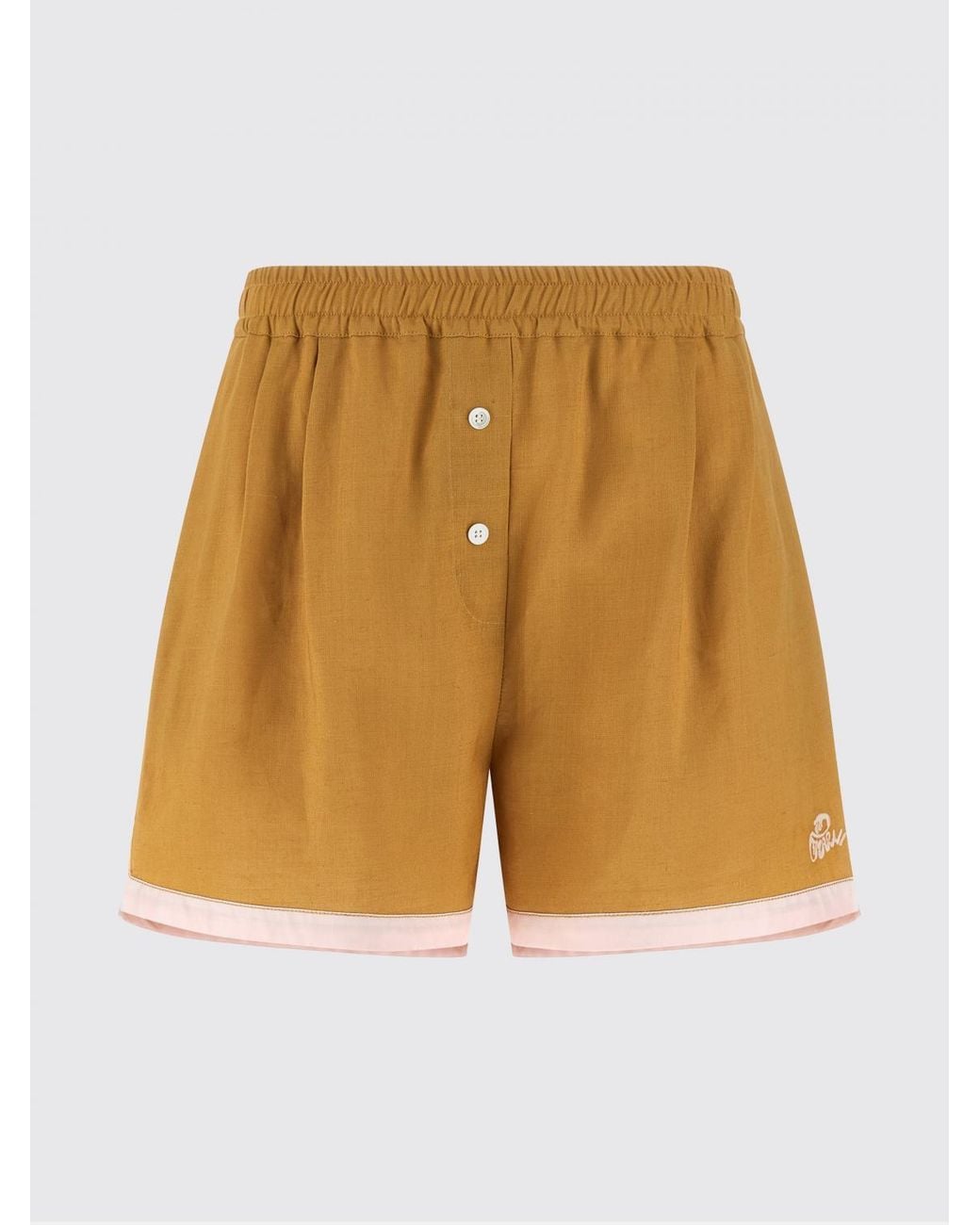 Marni Natural Linen Blend Shorts
