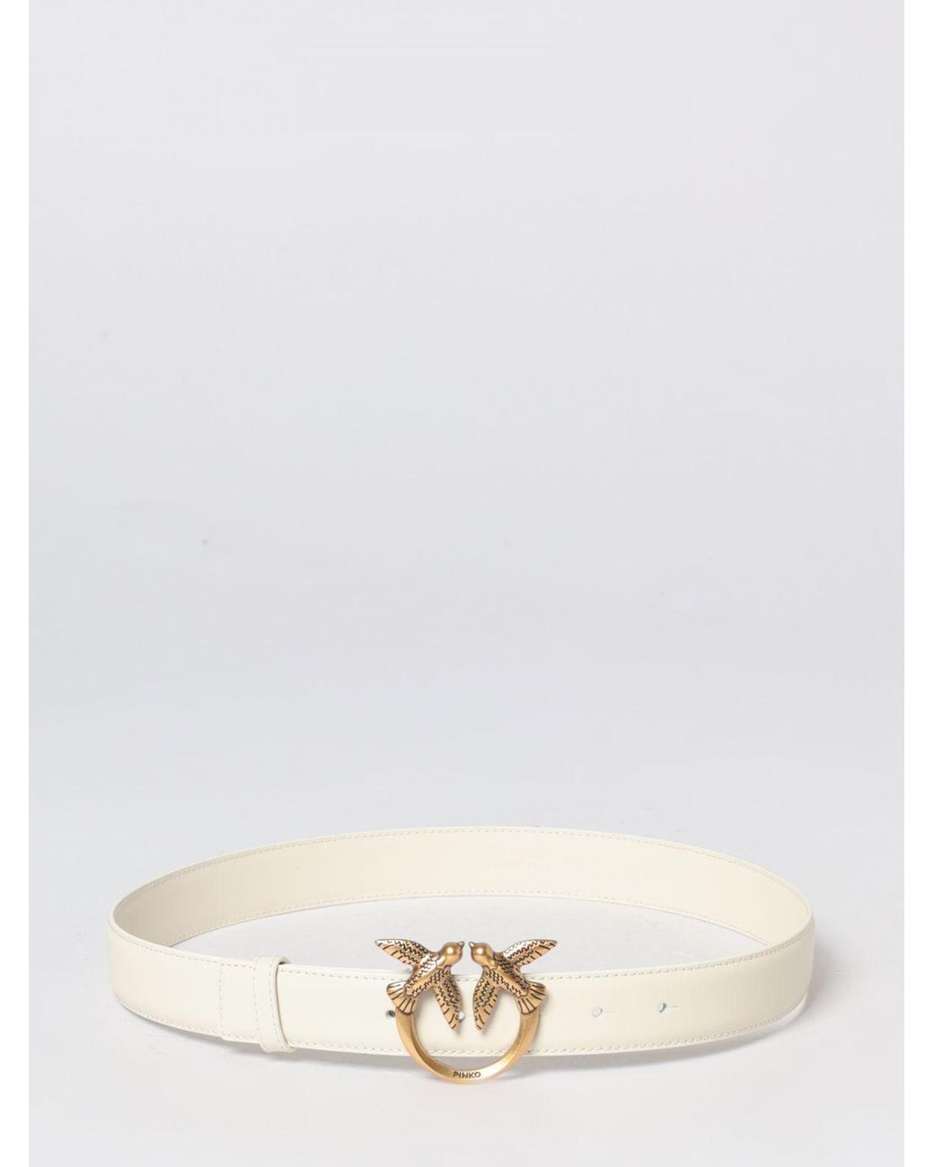 Pinko Natural Love Berry Leather Belt