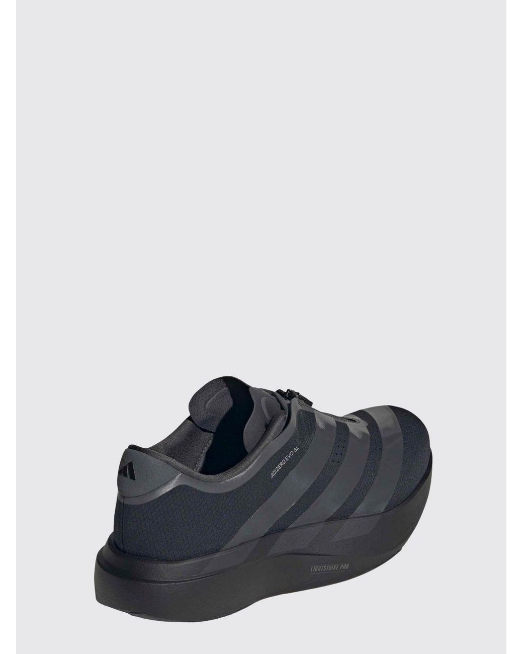 Adidas Originals White Adizero Evo Sl Zip Running Sneakers With Zip And Serrated Sole for men