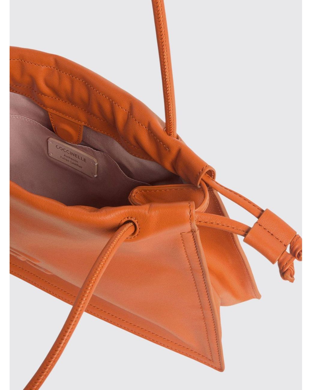 Coccinelle Orange Dulse Leather Bag