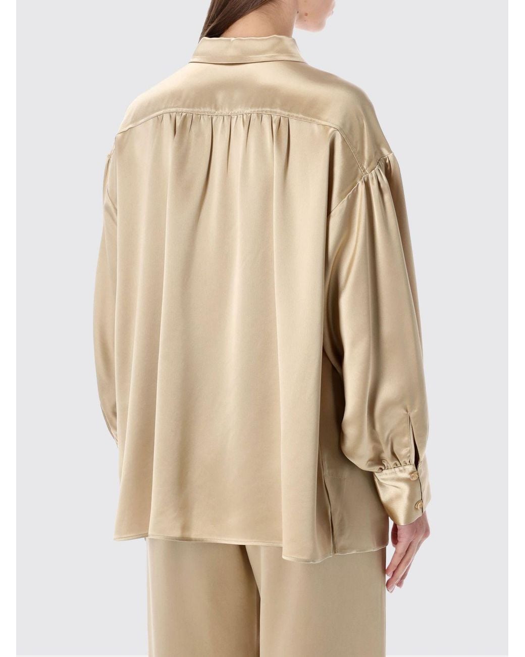 By Malene Birger Natural Satin Shirt