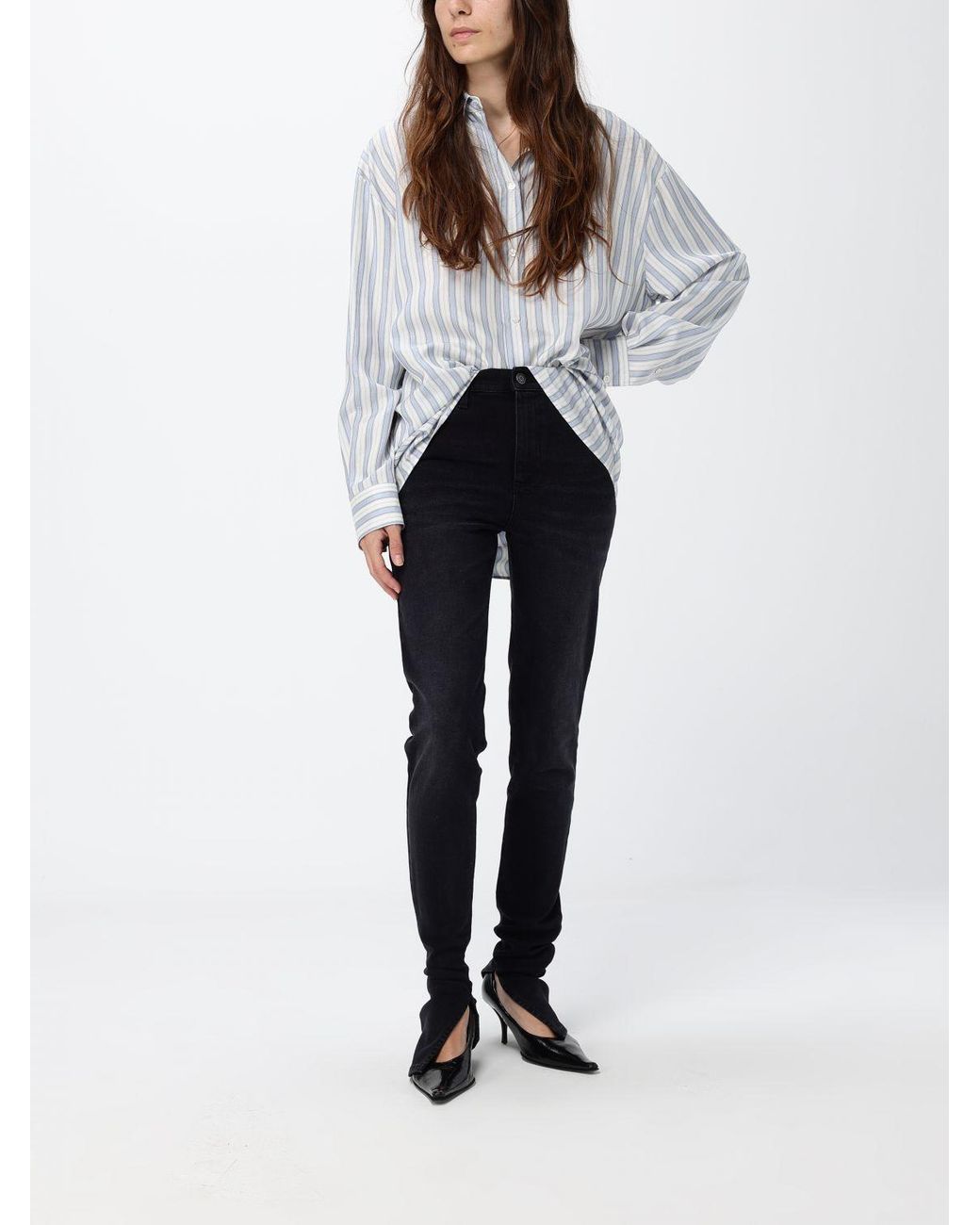 Gucci Blue High-Waisted Skinny Jeans