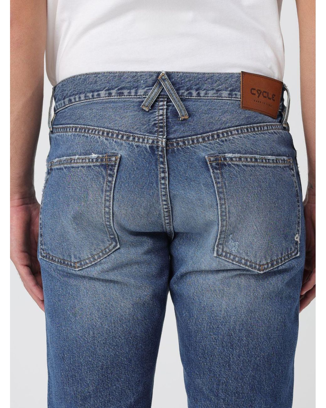 CYCLE Blue Trousers for men