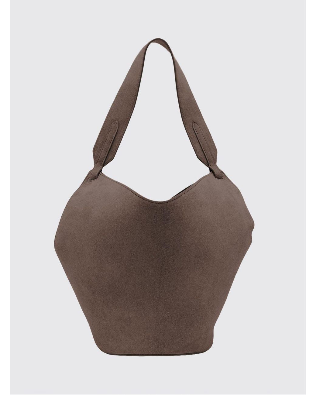 Khaite Brown Lotus Suede Bag