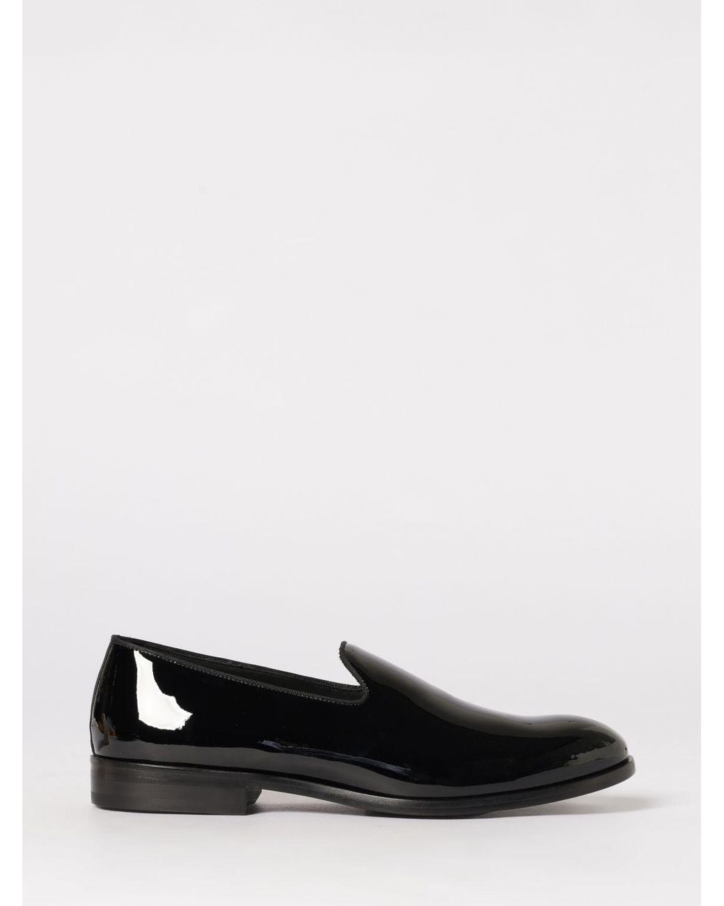 Doucal's White Patent Leather Loafers for men