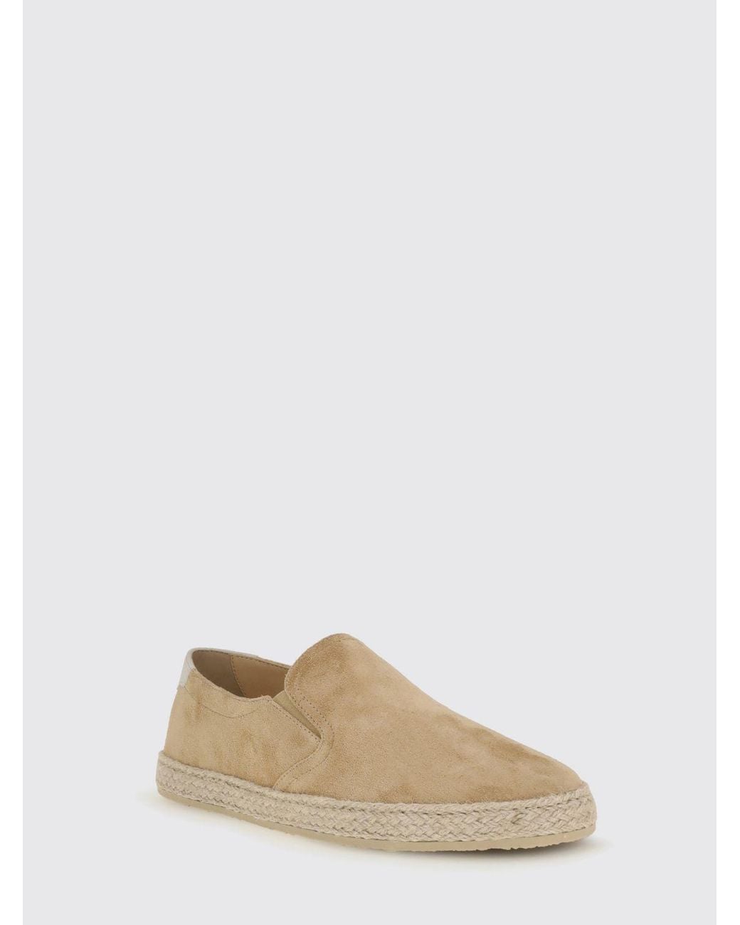 Brunello Cucinelli White Suede Espadrilles for men