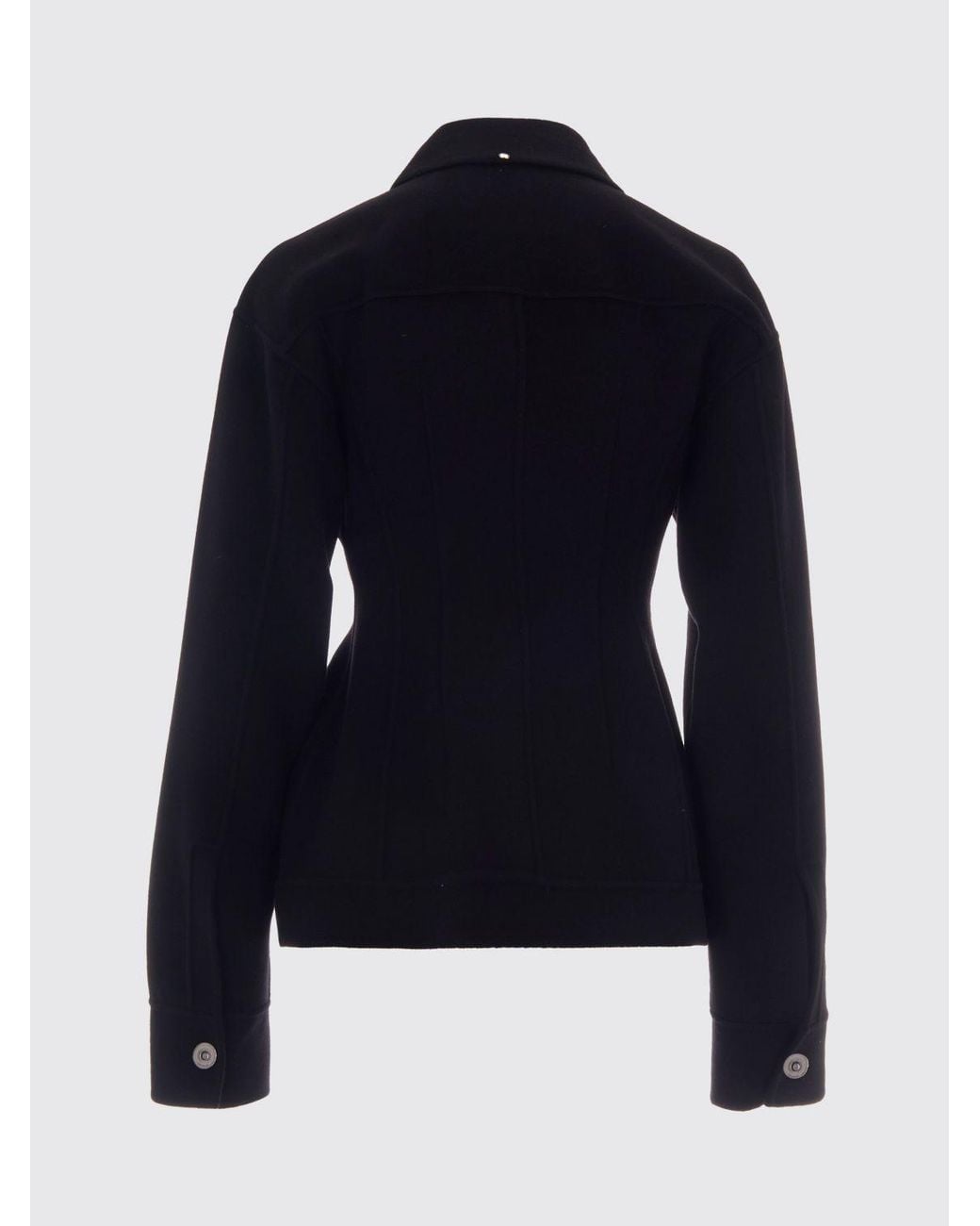 Sportmax Blue Slim Fit Single-Breasted Short Coat