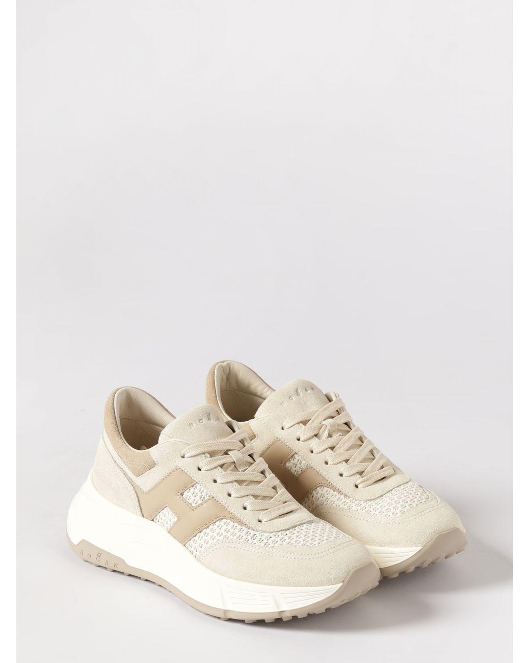 Hogan Natural H669 Leather Sneakers