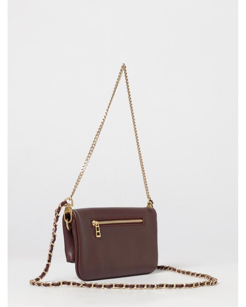 Zadig & Voltaire White Zadig &Amp Voltaire Rock Nano Grained Calfskin Leather Crossbody Bag With Logo