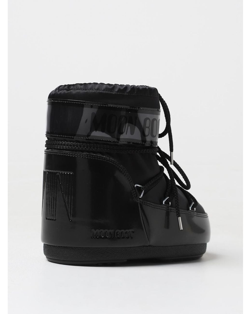 Moon Boot Black Flat Ankle Boots