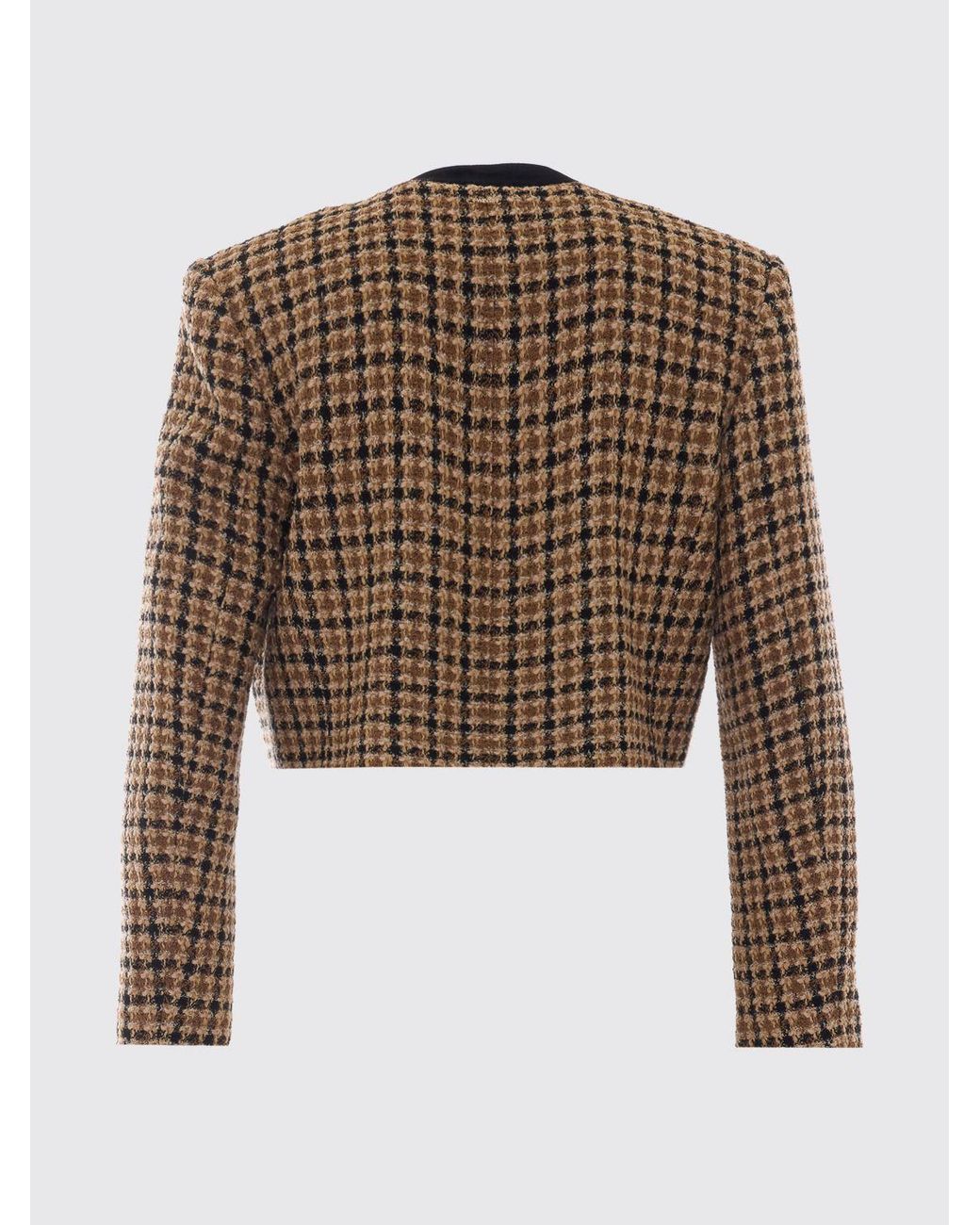 Twinset Black Cropped Houndstooth Jacket
