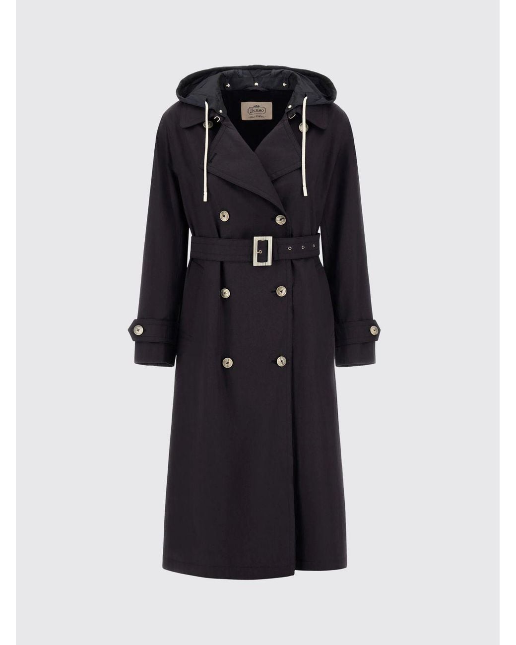 Trench Doppiopetto di Herno in Blue